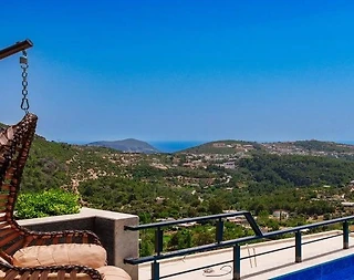 Kaş İslamlar'da Dağ ve Orman Manzaralı, Özel Havuzlu, 2+1 Villa - 2