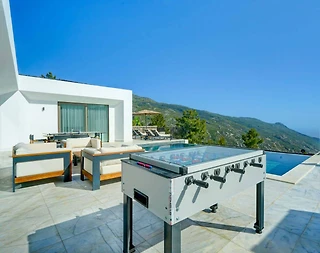 Kaş İslamlar'da Deniz Manzaralı, Özel Havuzlu, Çift Jakuzili Villa - 5