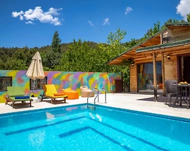 Kaş İslamlar'da Doğa Manzaralı, Özel Havuzlu, Balayı Villası - 2