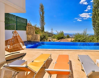 İslamlar'da Panoramik Deniz Manzaralı, Jakuzili, 10 Kişilik Villa - 5