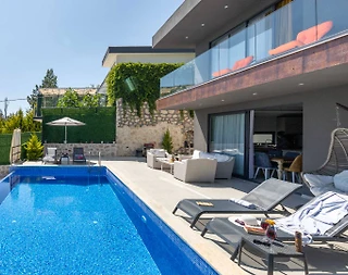 Kaş İslamlar'da Orman Manzaralı, Özel Havuzlu, Jakuzili Vİlla - 4