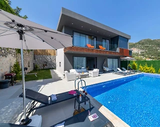 Kaş İslamlar'da Orman Manzaralı, Özel Havuzlu, Jakuzili Vİlla - 2