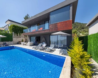 Kaş İslamlar'da Orman Manzaralı, Özel Havuzlu, Jakuzili Vİlla - 3