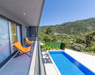 Kaş İslamlar'da Orman Manzaralı, Özel Havuzlu, Jakuzili Vİlla - 5