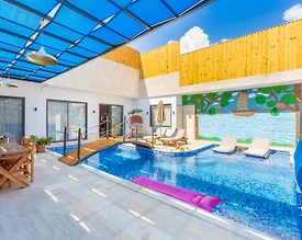 Kaş İslamlar'da Sakin Konumda, Kapalı Havuzlu, 4 Kişilik Villa - 2