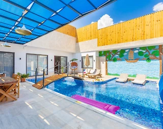 Kaş İslamlar'da Sakin Konumda, Kapalı Havuzlu, 4 Kişilik Villa - 2