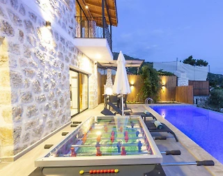 Kaş İslamlar'da Otantik Tasarımlı, Özel Havuzlu, Taş Villa - 3