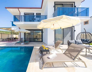 Kaş Andifli'de Yeşilliklerle Dolu Doğada, Özel Havuzlu, Modern Villa - 1