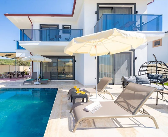 Kaş Andifli'de Yeşilliklerle Dolu Doğada, Özel Havuzlu, Modern Villa - 1
