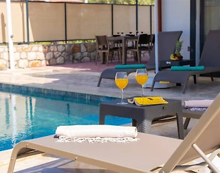 Kaş Andifli'de Yeşilliklerle Dolu Doğada, Özel Havuzlu, Modern Villa - 5