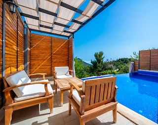 Kaş İslamlar'da Ahşap Tasarımlı, Özel Havuzlu, 2+1 Villa - 5