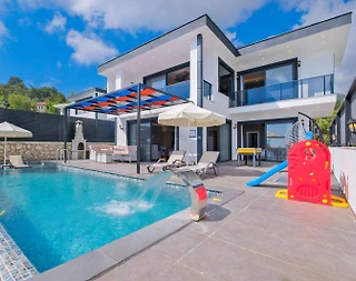 Kaş İslamlar'da Şehirden Uzakta, Özel Havuzlu, 3+1 Villa - 4