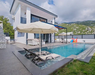 Kaş İslamlar'da Şehirden Uzakta, Özel Havuzlu, 3+1 Villa - 5