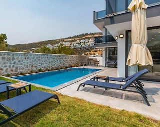 Kaş Kalkan'da Sakin Konumda, Özel Havuzlu, Modern Villa - 5