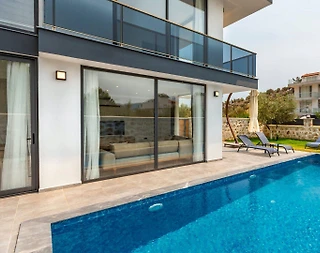 Kaş Kalkan'da Sakin Konumda, Özel Havuzlu, Modern Villa - 4