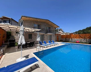 Kaş Sarıbelen'de Doğa İle İç İçe, Özel Havuzlu, 3+1 Villa - 3