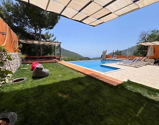 Kaş Sarıbelen'de Doğa İle İç İçe, Özel Havuzlu, 3+1 Villa - 4