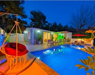 Kaş İslamlar'da Çiftlere Uygun, Özel Havuzlu, Jakuzili Villa - 3