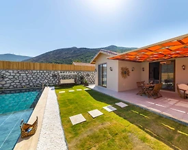 Kaş Sarıbelen'de Balayı Çiftlerine Uygun, Özel Havuzlu, Kiralık Villa - 3