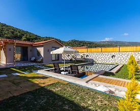Kaş Sarıbelen'de Doğa İle Baş Başa, Özel Havuzlu, 2 Kişilik Villa - 2
