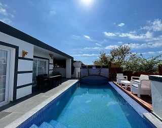 Kaş Üzümlü'de Şehirden Uzakta, Özel Havuzlu, Balayı Villası - 5