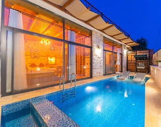 Kaş Bezirgan'da Doğa İçerisinde, Özel Havuzlu, Konforlu Villa - 1