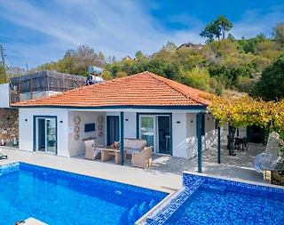 Kaş Sarıbelen'de Doğa İle İç İçe, Özel Havuzlu, 2+1 Villa - 3