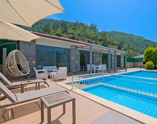 Fethiye Kayaköy'de Huzurlu Doğada, Özel Havuzlu, Bahçeli Villa - 4