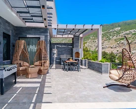 Kaş İslamlar'da Dağ ve Orman Manzaralı, Özel Havuzlu, 2+1 Villa - 3