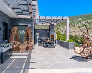 Kaş İslamlar'da Dağ ve Orman Manzaralı, Özel Havuzlu, 2+1 Villa - 3