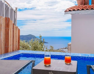 Kalkan Akbel'de Çekirdek Ailelere Uygun, Özel Havuzlu, Jakuzili Villa - 1