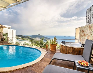 Kaş Kördere'de Enfes Deniz Manzaralı, Özel Havuzlu, 1+1 Villa - 5