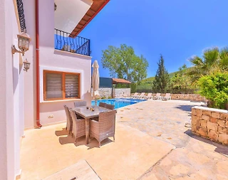 Kaş Çukurbağ'da Sakin Konumda, Özel Havuzlu, Jakuzili, Kiralık Villa - 4