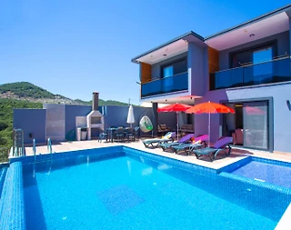 Kaş Bayındır'da Müthiş Doğa Manzaralı, Özel Havuzlu, Kiralık Villa - 3