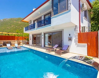 Kaş Çukurbağ'da Muhteşem Doğa Manzaralı, Özel Havuzlu, Jakuzili Balayı Villası - 1