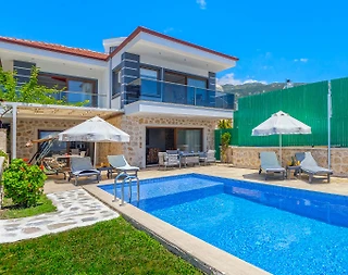 Kaş İslamlar'da Kartpostallık Manzaralı, Özel Havuzlu, 2+1 Villa - 1