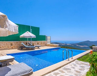 Kaş İslamlar'da Kartpostallık Manzaralı, Özel Havuzlu, 2+1 Villa - 5