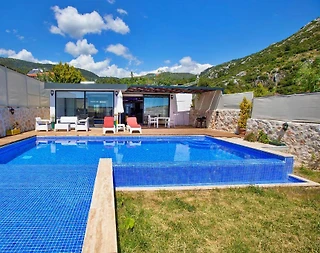 Kaş İslamlar'da Harika Deniz Manzaralı, Özel Havuzlu, Jakuzili Villa - 1