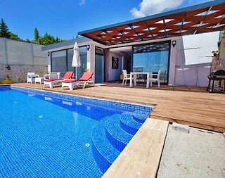 Kaş İslamlar'da Harika Deniz Manzaralı, Özel Havuzlu, Jakuzili Villa - 3