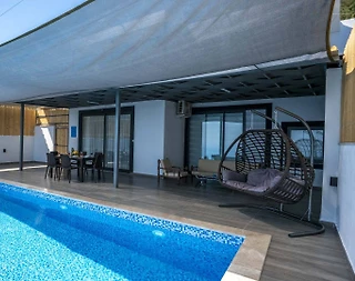 Kaş Bezirgan'da Muhteşem Deniz Manzaralı, Özel Havuzlu, 3+1 Villa - 3
