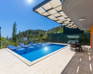 Kaş İslamlar'da Huzurlu Doğada, Özel Havuzlu, Modern Villa - 3