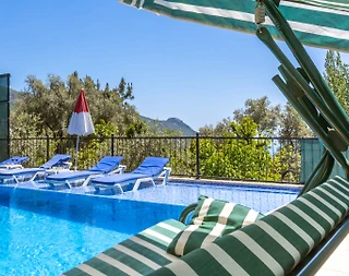 Kaş İslamlar'da Huzurlu Doğada, Özel Havuzlu, Modern Villa - 4