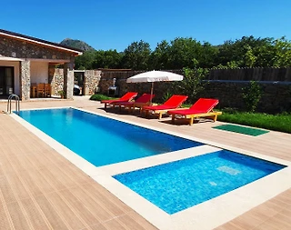 Fethiye Kayaköy'de Çekirdek Ailelere Uygun, Özel Havuzlu, Şık Villa - 3