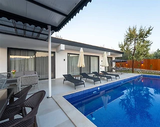 Kaş Kınık'ta Sessiz Doğada, Özel Havuzlu, Kiralık Villa - 4