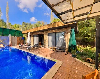 Kaş İslamlar'da Muhteşem Doğada, Özel Havuzlu, Konforlu Balayı Villası - 3