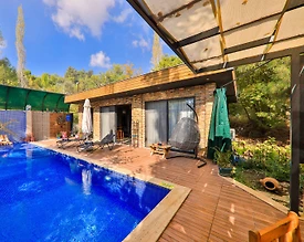 Kaş İslamlar'da Muhteşem Doğada, Özel Havuzlu, Konforlu Balayı Villası - 3