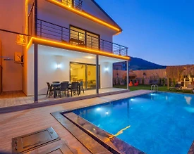 Fethiye Eldirek'te Doğa ile İç İçe, Özel Havuzlu, Jakuzili, Lüks Villa - 3