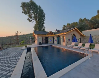 Muğla Seydikemer'de Huzurlu Doğada, Özel Havuzlu, Taş Villa - 2