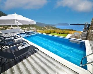 Kaş Belenli'de Doğa ve Deniz Manzaralı, Özel Havuzlu, Bahçeli Villa - 5