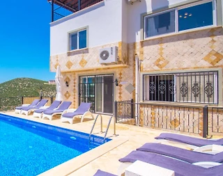 Kalkan Akbel'de Deniz Manzaralı, Özel Havuzlu, Korunaklı Villa - 2